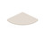 Swanstone ES-8 8 1/2" x 8" x 1 1/4" Aerie Shower or Bath Corner Shelf in Tahiti White - ES80000.011