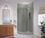 Swanstone 32 x 96 Metro Subway Tile Glue up Bathtub and Shower Single Wall Panel in Ash Gray - MTMK9632.203
