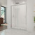 Dreamline DL-6975C-01CL Infinity-Z 36 in. D x 48 in. W x 74 3/4 in. H Clear Sliding Shower Door in Chrome and Center Drain White Base
