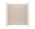 Swanstone 34 x 62 x 72 Metro Subway Tile Glue up Tub Wall Kit in Tahiti White - MTMK723462.011