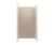 Swanstone 36" x 36" x 72 Metro Subway Tile Glue up Bathtub and Shower Wall Kit in Tahiti White - MTMK723636.011