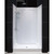 Dreamline DL-6107C-01FR Infinity-z Frosted Frameless Sliding Shower Door, 36" X 48" Single Threshold Shower Base And Qwall-5 Shower Backwalls Kit Center Drain Base