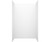 Swanstone 32" x 50" x 72 Smooth Glue up Bathtub and Shower Wall Kit in Bisque - SMMK723250.018