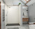 Swanstone 32 x 50 x 96 Modern Subway Tile Glue up Shower Wall Kit in White - MSMK963250.010