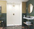 Swanstone 32 x 50 x 96 Smooth Glue up Shower Wall Kit in White - SMMK963250.010