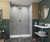 Swanstone 36 x 36 x 96 Smooth Glue up Shower Wall Kit in Ash Gray - SMMK963636.203