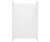 Swanstone 34" x 42" x 72 Smooth Glue up Bathtub and Shower Wall Kit in Ice - SMMK723442.130