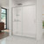 Dreamline DL-6117C-01CL Infinity-z Clear Frameless Sliding Shower Door, 32" x 60" Single Threshold Shower Base And Qwall-5 Shower Backwalls Kit - Chrome Hardware
