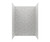 Swanstone 34" x 50" x 72 Metro Subway Tile Glue up Bathtub and Shower Wall Kit in Ice - MTMK723450.130