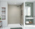Swanstone 32" x 50" x 96 Metro Subway Tile Glue up Shower Wall Kit in Limestone - MTMK963250.218