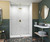 Swanstone 32 x 50 x 96 Smooth Glue up Shower Wall Kit in Carrara - SMMK963250.221 Swanstone 32 x 50 x 96 Smooth Glue up Shower Wall Kit in Carrara - SMMK963250.221