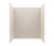 Swanstone 42" x 62" x 72 Metro Subway Tile Glue up Bathtub and Shower Wall Kit in Bisque - MTMK724262.018