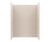Swanstone 32" x 62" x 84 Metro Subway Tile Glue up Bathtub and Shower Wall Kit in Tahiti White - MTMK843262.011