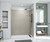 Swanstone 32" x 62" x 84 Metro Subway Tile Glue up Bathtub and Shower Wall Kit in Limestone - MTMK843262.218