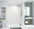 Swanstone 42 x 62 x 84 Metro Subway Tile Glue up Shower Wall Kit in White - MTMK844262.010
