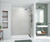 Swanstone 34" x 62" x 84 Metro Subway Tile Glue up Bathtub and Shower Wall Kit in Birch - MTMK843462.226