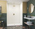 Swanstone 42 x 62 x 96 Smooth Glue up Shower Wall Kit in White - SMMK964262.010