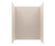 Swanstone 42" x 62" x 84 Metro Subway Tile Glue up Shower Wall Kit in Tahiti White - MTMK844262.011