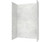 Swanstone 42 x 62 x 96 Modern Subway Tile Glue up Shower Wall Kit in Ice - MSMK964262.130