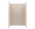 Swanstone 42" x 62" x 96 Metro Subway Tile Glue up Shower Wall Kit in Tahiti White - MTMK964262.011