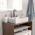 Whitehaus 20" Rectangular Wall Mount Basin with Widespread Faucet Drilling and Overflow - White