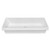 Whitehaus 32" Rectangular Semi-Recessed Basin with Center Drain Location - White