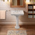 Whitehaus 23" Traditional Pedestal Sink with an Integrated Oval Bowl, Widespread Faucet Drilling, Low-Rise Backsplash and Overflow - White