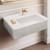 Whitehaus 26" Rectangular Wall Mount Basin with Single Faucet Drilling and Rear Center Drain Location - White