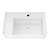 Whitehaus 30" Rectangular Wall Mount Basin with Single Faucet Drilling and Rear Center Drain Location - White