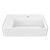 Whitehaus 30" Rectangular Wall Mount Basin with Single Faucet Drilling and Rear Center Drain Location - White
