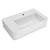 Whitehaus 30" Rectangular Wall Mount Basin with Single Faucet Drilling and Rear Center Drain Location - White