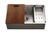 HamatUSA REN-16-3000 Rendezvous 30" Single Level Undermount 16GA Stainless Steel Single Bowl Sink with Sliding Platform - REN-16-3000