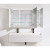 Krugg Plaza 48 Inch x 36 Inch Mirrored Medicine Cabinet - Plaza Cabinet4836