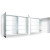 Krugg Plaza 72 Inch x 36 Inch Mirrored Medicine Cabinet - Plaza Cabinet7236
