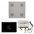 Thermasol Wellness Shower Package - HydroVive 18 Rainhead + ThermaTouch2 15 Control + Digital Shower Valve, Satin Chrome - WHSP15S-SC