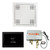 Thermasol Wellness Shower Package - HydroVive 18 Rainhead + ThermaTouch2 15 Control + Digital Shower Valve, White - WHSP15S-WHT