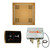 Thermasol Wellness Shower Package - HydroVive 18 Rainhead + SignaTouch Control (Recessed, Black Trim) + Digital Shower Valve, Antique Brass - WHSPSS-AB
