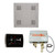 Thermasol Wellness Shower Package - HydroVive 18 Rainhead + SignaTouch Control (Recessed, Black Trim) + Digital Shower Valve, Satin Chrome - WHSPSS-SC