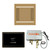 Thermasol Wellness Shower Package - HydroVive 14 Rainhead + ThermaTouch2 15 Control + Digital Shower Valve, Satin Brass - WH14SP15S-SB