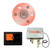 Thermasol Wellness Shower Package - Serenity Advanced Rainhead (Round) + ThermaTouch2 7 Control (Black Trim) + Digital Shower Valve, Copper - WSP7R-COP