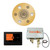 Thermasol Wellness Shower Package - Serenity Advanced Rainhead (Round) + ThermaTouch2 7 Control (Black Trim) + Digital Shower Valve, Polished Gold - WSP7R-PG
