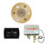 Thermasol Wellness Shower Package - Serenity Advanced Rainhead (Round) + SignaTouch Control (Wall Mount) + Digital Shower Valve, Polished Brass - WSPSR-PB