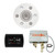 Thermasol Wellness Shower Package - Serenity Advanced Rainhead (Round) + SignaTouch Control (Wall Mount) + Digital Shower Valve, White - WSPSR-WHT