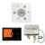 Thermasol Wellness Shower Package - Serenity Advanced Rainhead (Square) + ThermaTouch2 10 Control + Digital Shower Valve, White - WSP10S-WHT