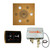 Thermasol Wellness Shower Package - Serenity Advanced Rainhead (Square) + SignaTouch Control (Recessed, Black Trim) + Digital Shower Valve, Antique Brass - WSPSS-AB