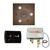 Thermasol Wellness Shower Package - Serenity Advanced Rainhead (Square) + SignaTouch Control (Recessed, Black Trim) + Digital Shower Valve, Antique Nickel - WSPSS-AN