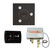 Thermasol Wellness Shower Package - Serenity Advanced Rainhead (Square) + SignaTouch Control (Recessed, Black Trim) + Digital Shower Valve, Matte Black - WSPSS-MB