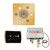 Thermasol Wellness Shower Package - Serenity Advanced Rainhead (Square) + SignaTouch Control (Recessed, Black Trim) + Digital Shower Valve, Polished Gold - WSPSS-PG