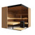 Thermasol Aalto Indoor Sauna, Door Right, Transparent Glass - Virta 9kW Heater, CX45 - AALTODR