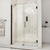 Dreamline SHDR-20487210C-06 Unidoor Frameless Hinged Shower Door, Clear 3/8" Glass - Oil Rubbed Bronze Hardware